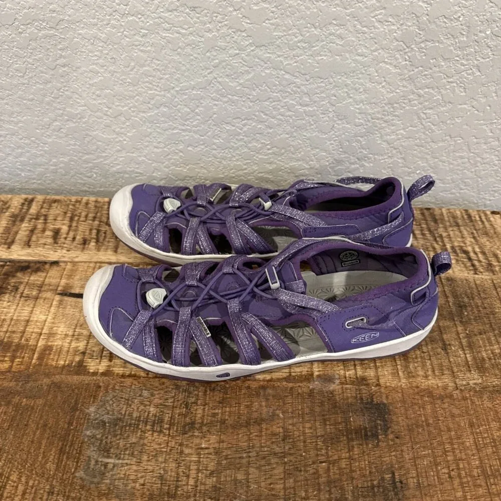 Keen Womens Whisper Closed Toed Sports Sandal Size 6 Purple Gray Hiking